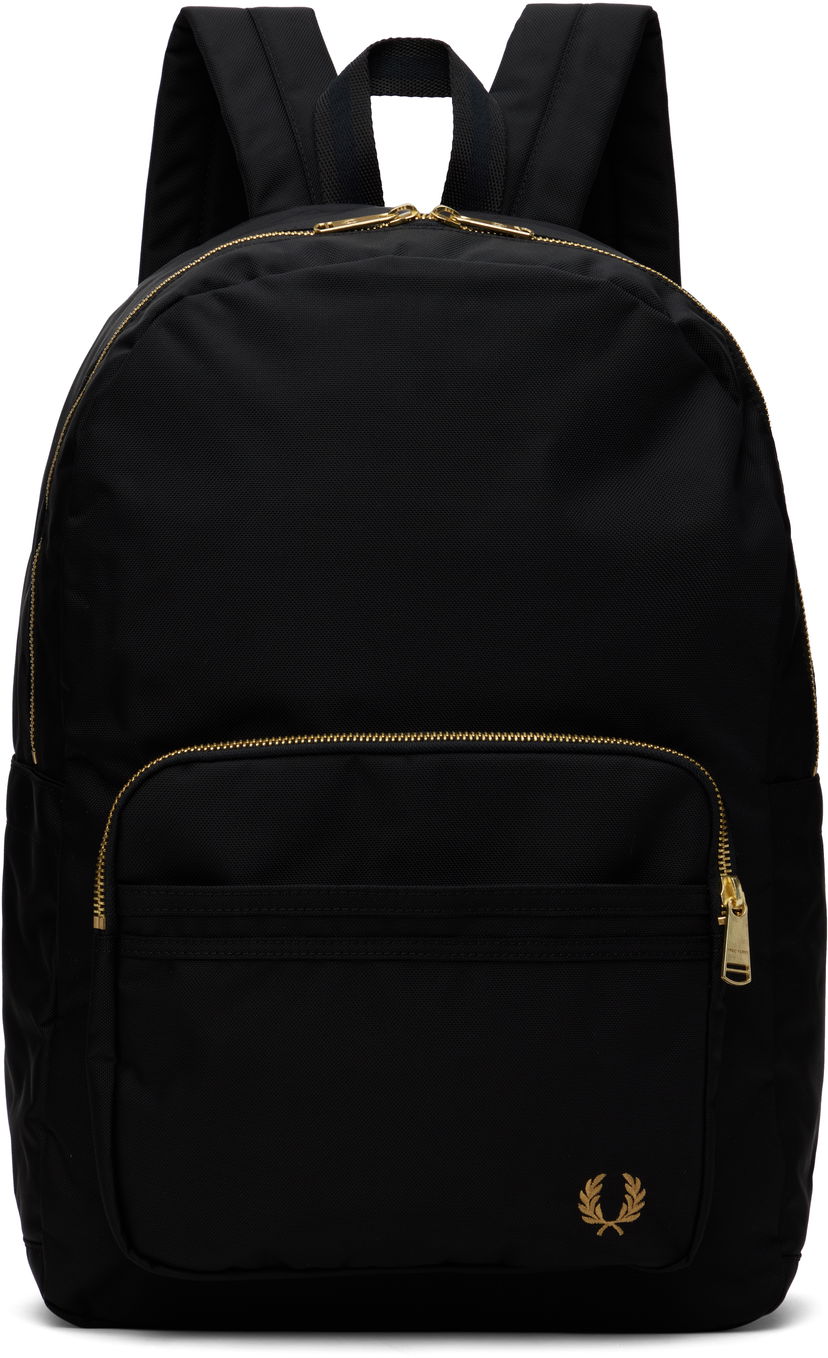 Ruksak Fred Perry Fred Perry Textured Nylon Backpack Crna | L9258