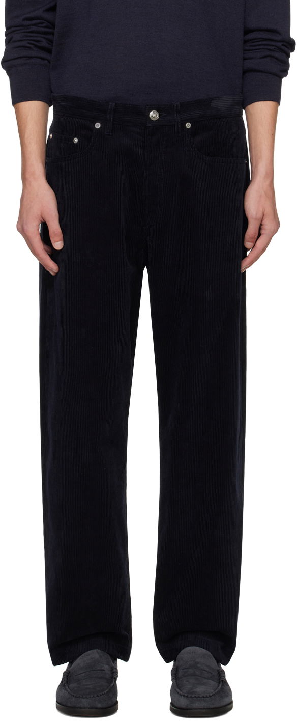 Jeans A.P.C. Navy Achille Jeans Crna | COHBB-H09212