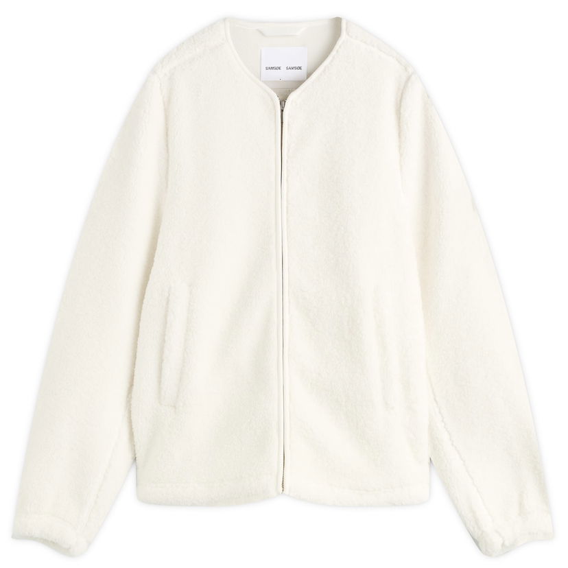 Jakna Samsoe Samsoe Women's Saautumn Fleece Jacket, Size Large Bijela | F24400015-CLR000289