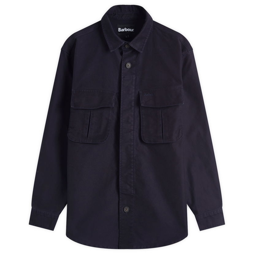 Košulja Barbour Heritage+ Jungle Sateen Overshirt, Size Large Tamnoplava | MOS0417NY91