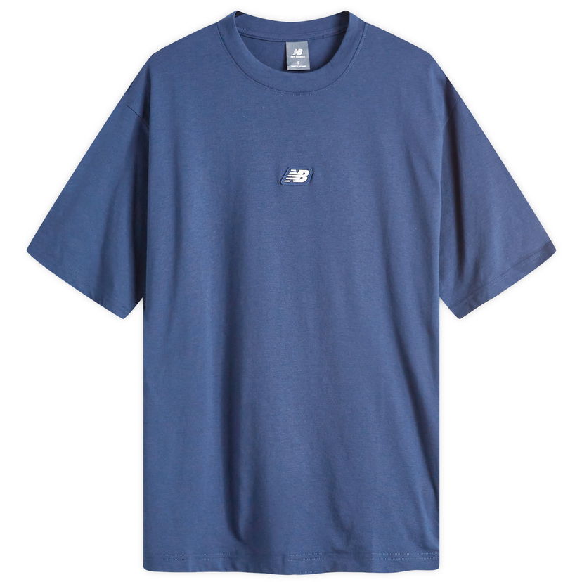 Majica kratkih rukava New Balance Women's Hoops On Court T-Shirt Size Small Plava | MT44586-NNY