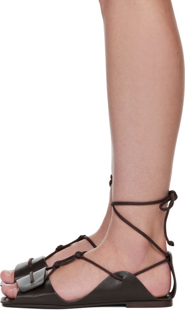 Odjeća LEMAIRE Lemaire Opanka Flat Sandals Smeđa | FO0169 LL0043, 2