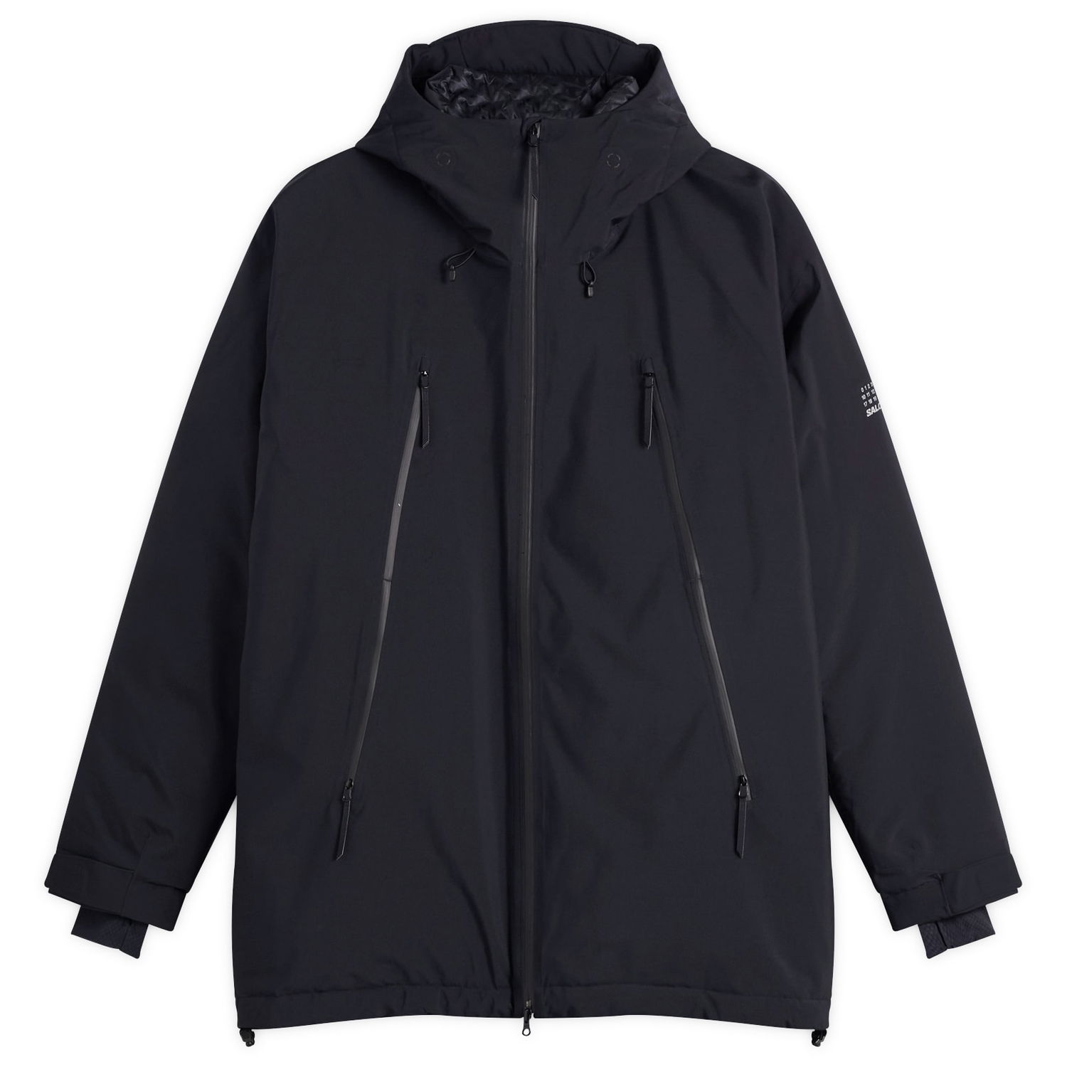 Kaputi Maison Margiela MM6 Maison Margiela x Salomon Technical Hooded Coat Crna | S52AM0341-M35594-900, 1