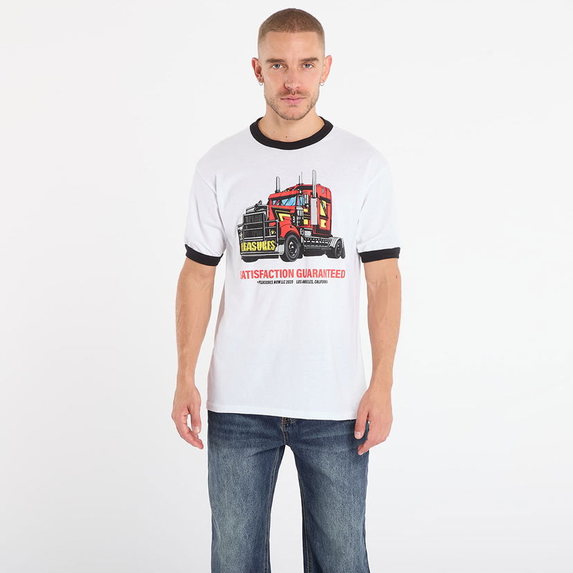 Majica kratkih rukava Pleasures PLEASURES Big Load Ringer T-Shirt Bijela | P25F068-WHITE