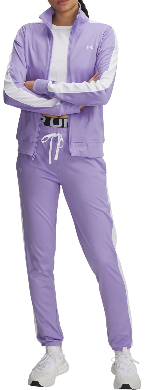Trenerka Under Armour Tricot Full-Zip Tracksuit with Contrast Stripes Ljubičasta | 1365147-538, 0