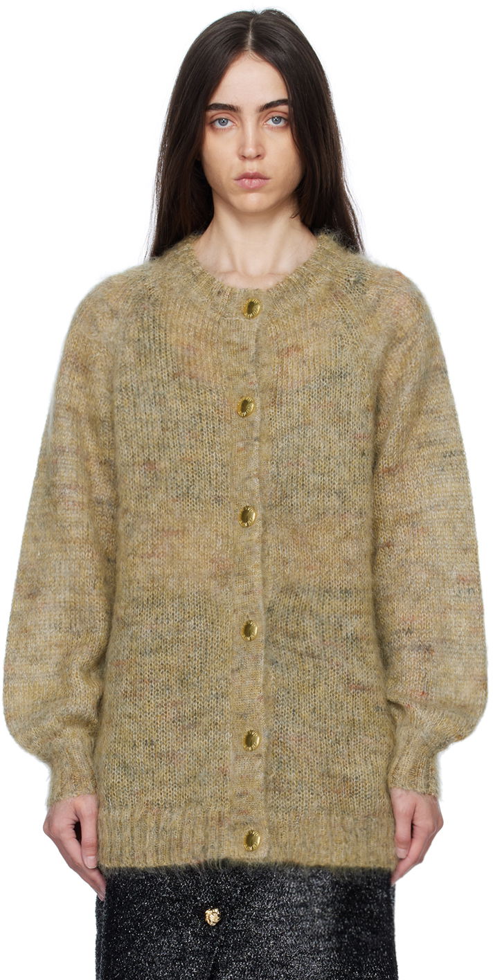 Džemper GANNI GANNI Brushed Cardigan Bež | K1780