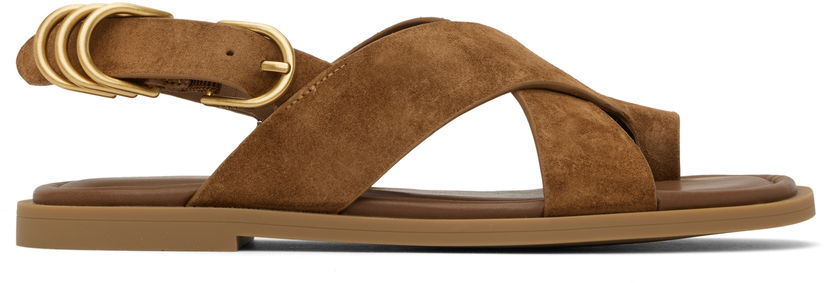 Dodaci rag & bone rag & bone Gia Suede Crossover Sandals Smeđa | WFF25SF1004SU04
