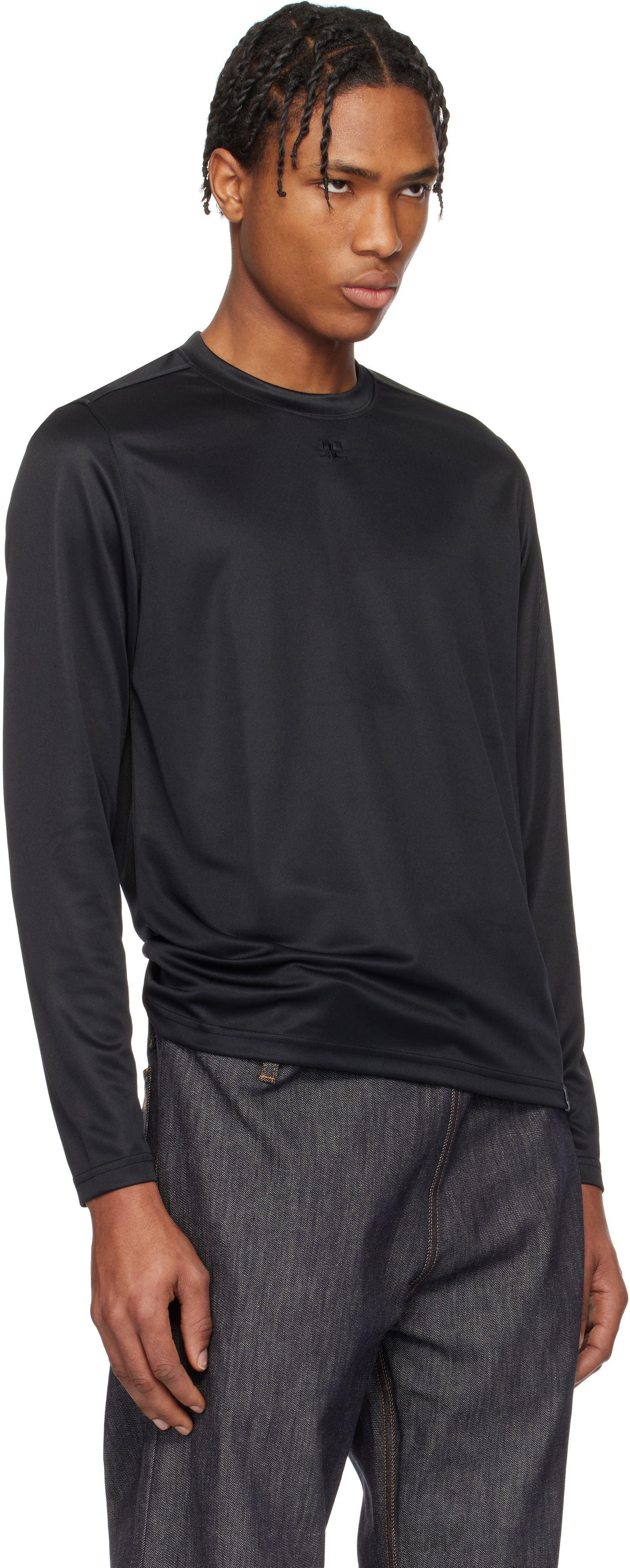 Majica kratkih rukava Courrèges Courrèges Football Jersey T-Shirt Crna | 125JTS022JS0195, 1