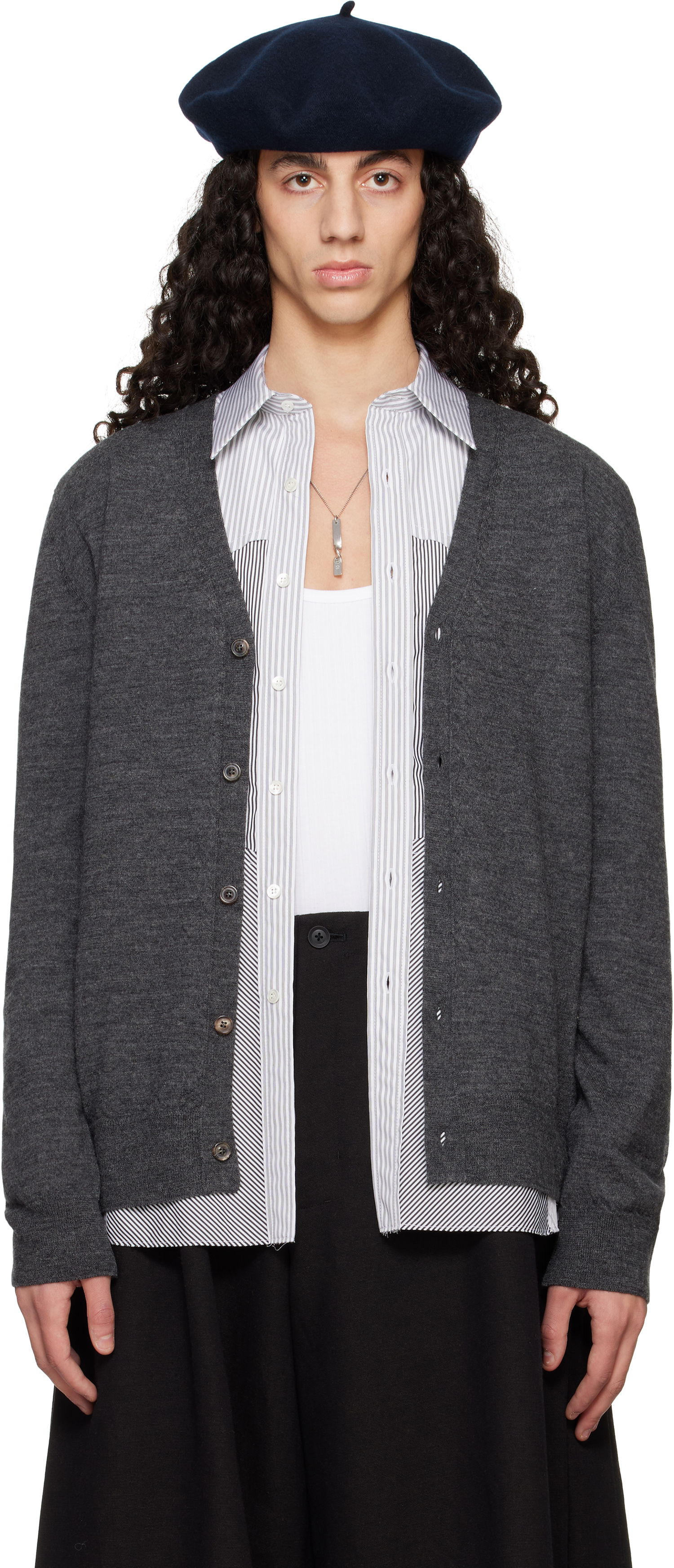 Džemper Maison Margiela Maison Margiela Cardigan Siva | S50HP0027 M13098, 0