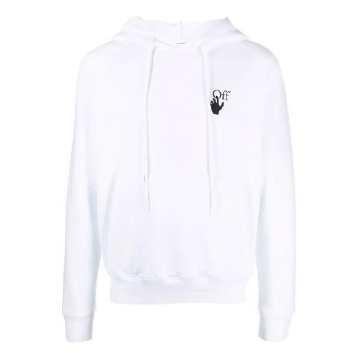 Dukserice Off-White Off-White FW21 Hoodie Bijela | OMBB034F21FLE0020184