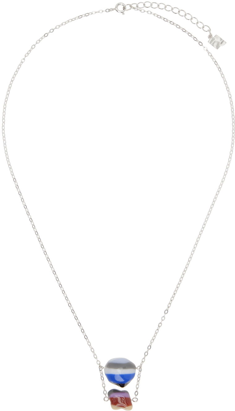 Ogrlica ADER ERROR Pendant Necklace Metalik | BN01SSJW0701BL