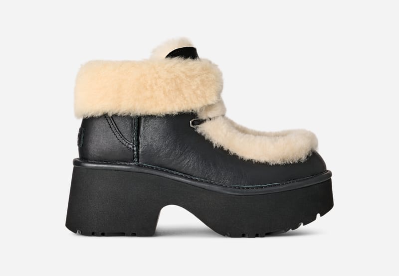 Tenisice i cipele UGG UGG Classic Esmee Leather Boots Crna | 1176110-BLK