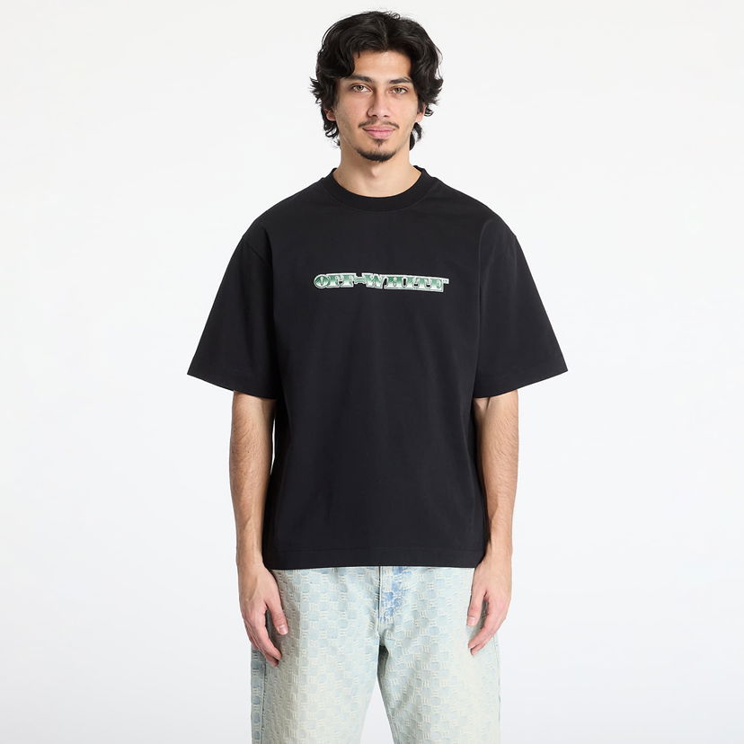 Majica kratkih rukava Off-White Off-White Cash Arrow Skate S/S Tee Crna | OMAA120S25JER00E1058