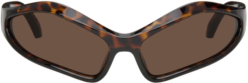 Sunčane naočale Balenciaga Brown Fennec Oval Sunglasses Smeđa | BB0314S-002