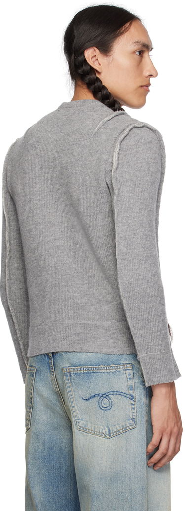 Džemper R13 R13 Flat Sleeve Sweater Siva | R13WY169-Y003A, 2