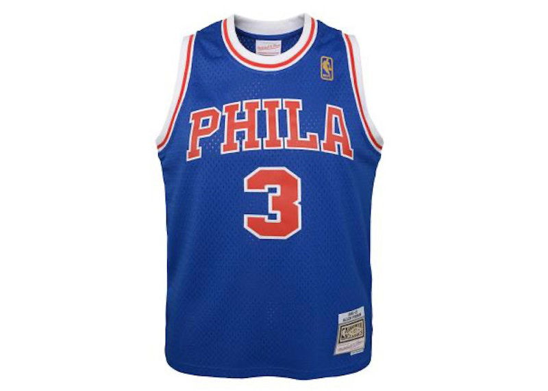 Dres Mitchell & Ness Mitchell & Ness Philadelphia 76Ers Allen Iverson 1996-97 Swingman Jersey Plava | 9N2B7BLT0-76RIA-Y96