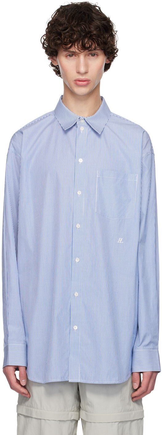 Košulja Helmut Lang Helmut Lang Oversized Striped Shirt Plava | O05HM599