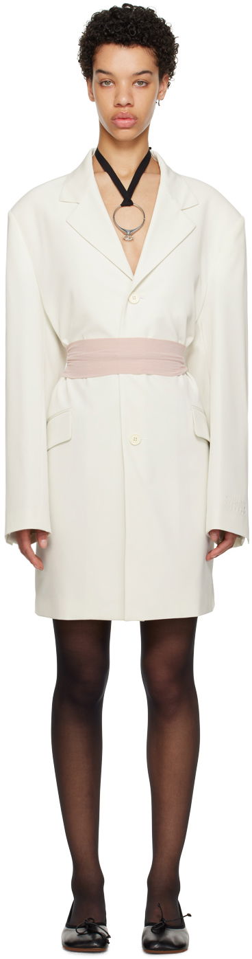 Kaputi Maison Margiela Buttoned Oversized Coat Bijela | S62AA0056 S54445