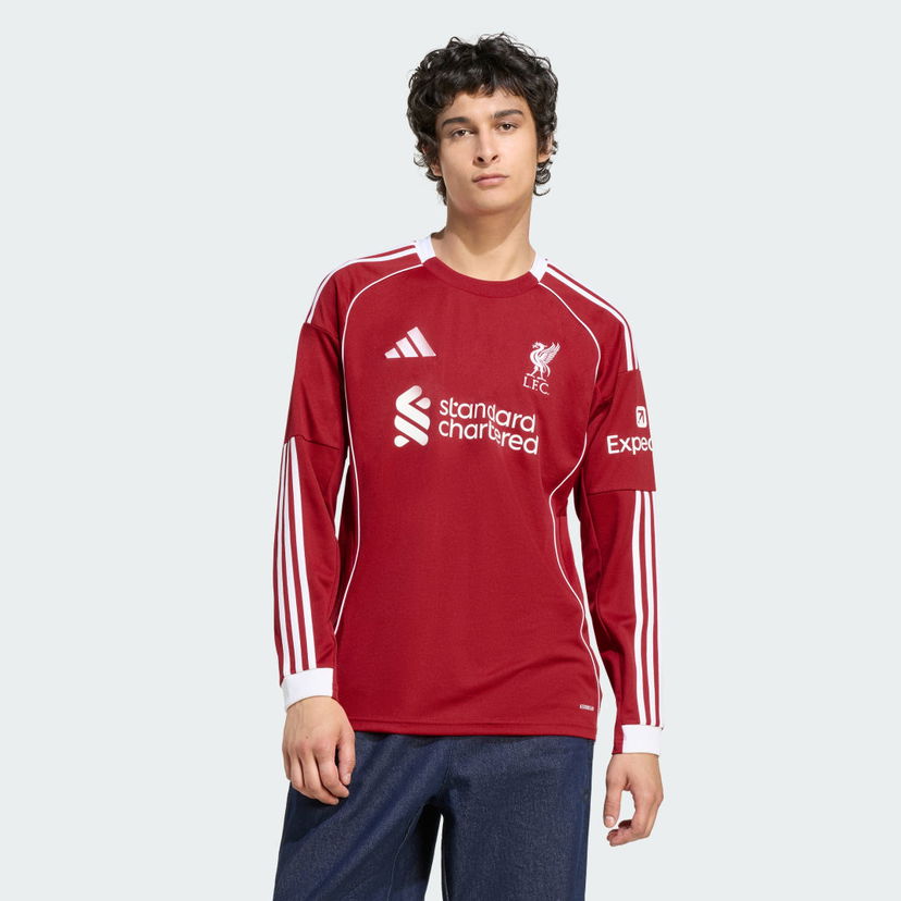 Dres adidas Performance Liverpool FC 25/26 Home Jersey Long Sleeve Crvena | JV6456