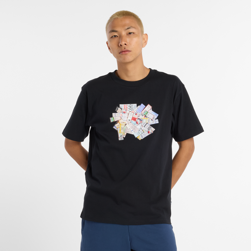 Majica kratkih rukava New Balance Printed T-Shirt Crna | NBMT53905BK