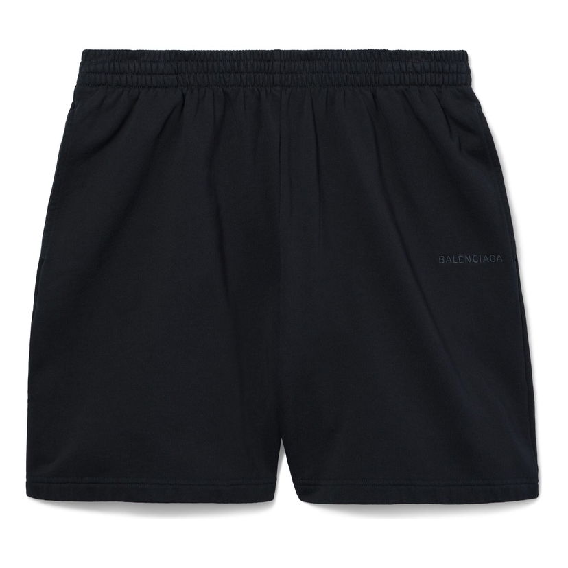 Kratke hlače Balenciaga Sweat Shorts Crna | 676137TRVM61041