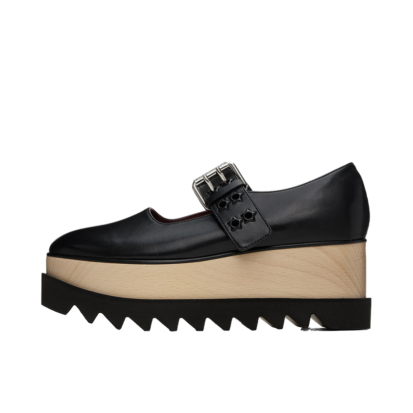 Tenisice i cipele Stella McCartney Elyse Star-Studded Platform Loafers Crna | 810423AP0250