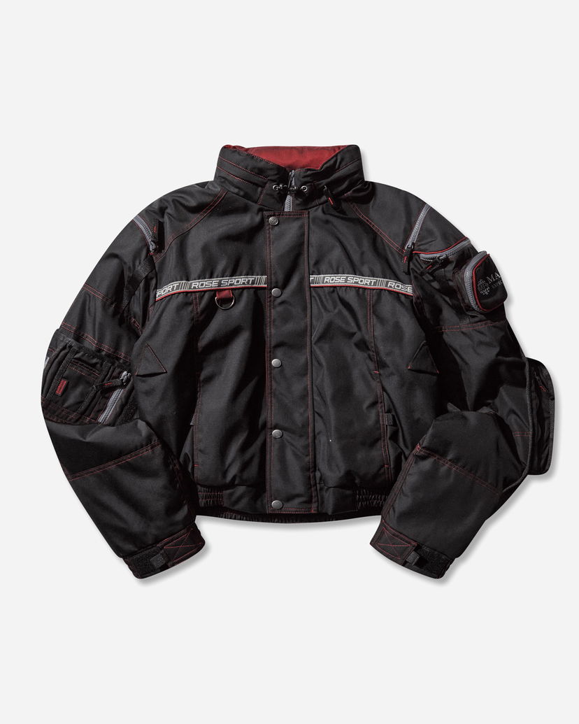 Bomber jakna Martine Rose ROSE SPORT Utility Jacket with Red Stitching Crna | 750WO15035