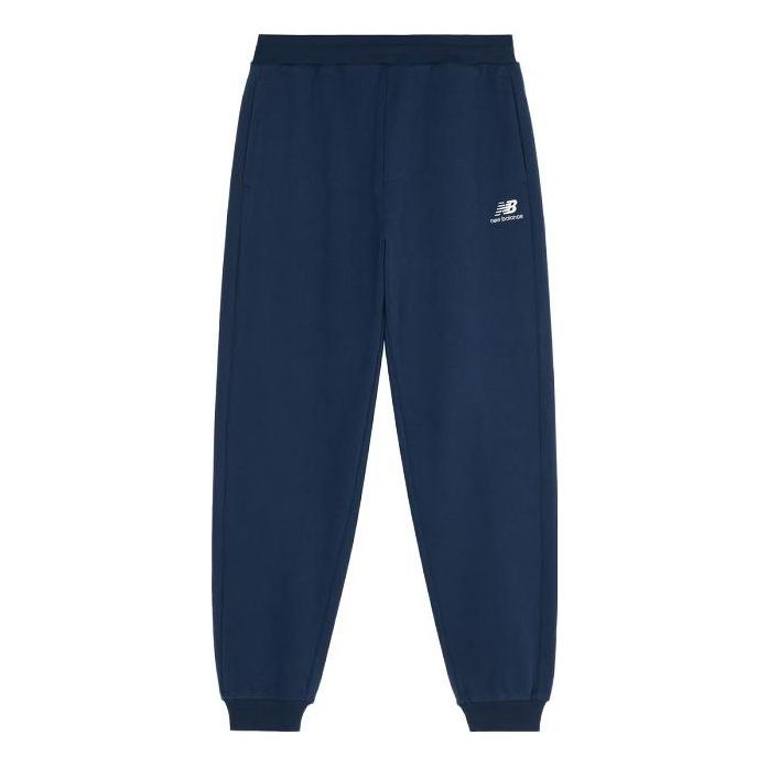 Trenirka New Balance Essentials Logo Pants Plava | 6LD38101-NV