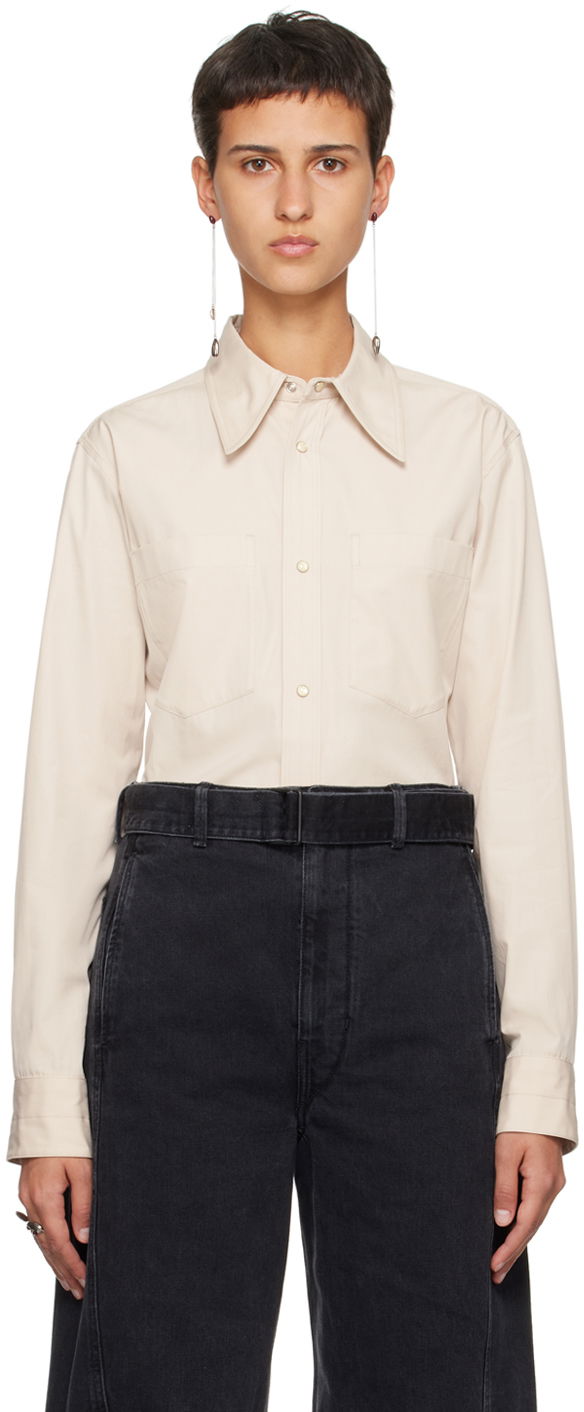 Košulja LEMAIRE Pointed Collar Shirt Bež | SH1053 LF1106