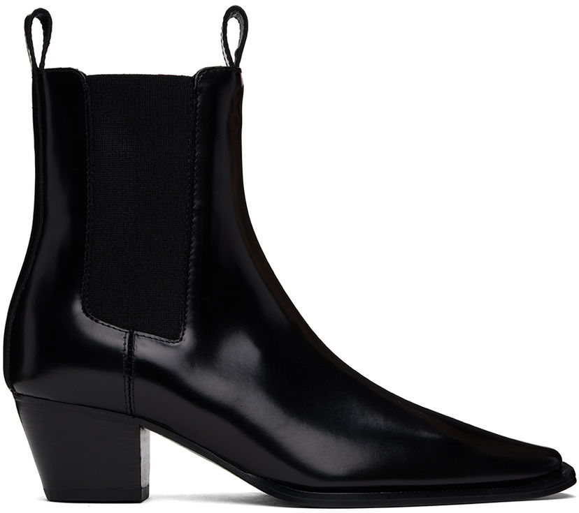 Tenisice i cipele TOTEME The City Leather Chelsea Boots Crna | 233-8025-825