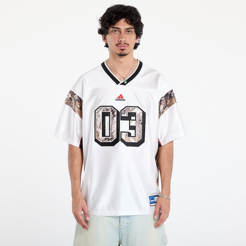 Dres adidas Originals adidas Originals Camo Football Jersey Bijela | KD6247