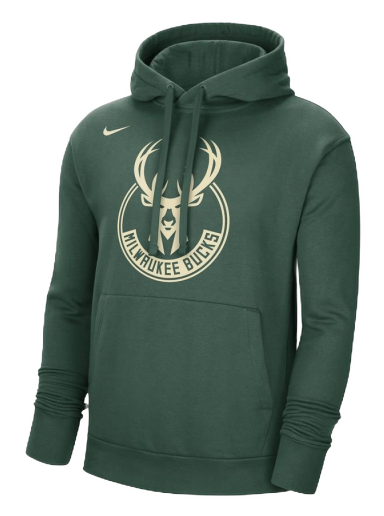 Dukserice Nike NBA Milwaukee Bucks Essential Fleece Pullover Hoodie Zelena | DR9415-323