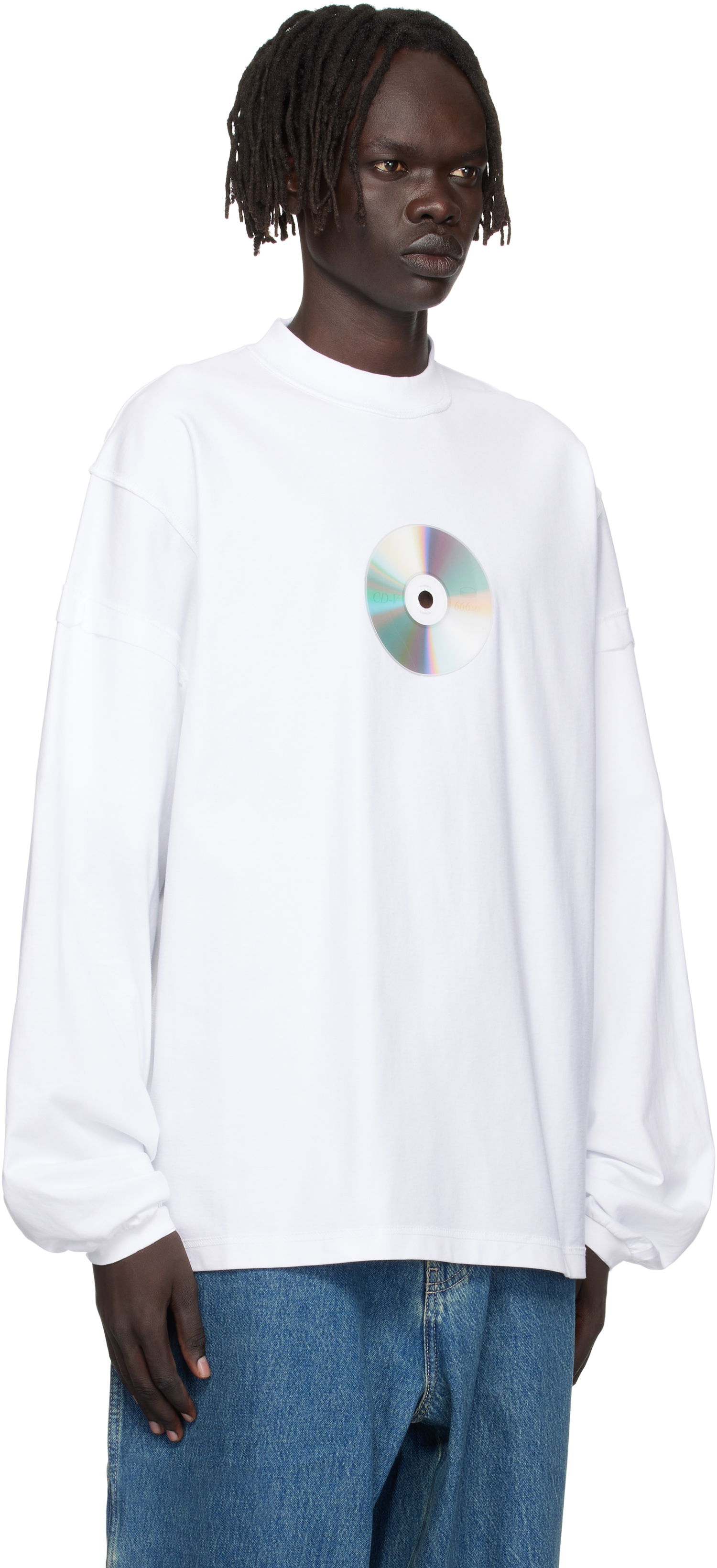 Majica kratkih rukava VETEMENTS Vetements CD Reworked Long Sleeve T-Shirt Bijela | UH76LS780W, 1