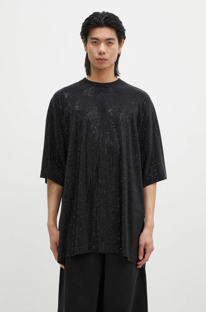 Majica kratkih rukava VETEMENTS Iced-Out Oversized T-Shirt Crna | UA66TR900B, 0