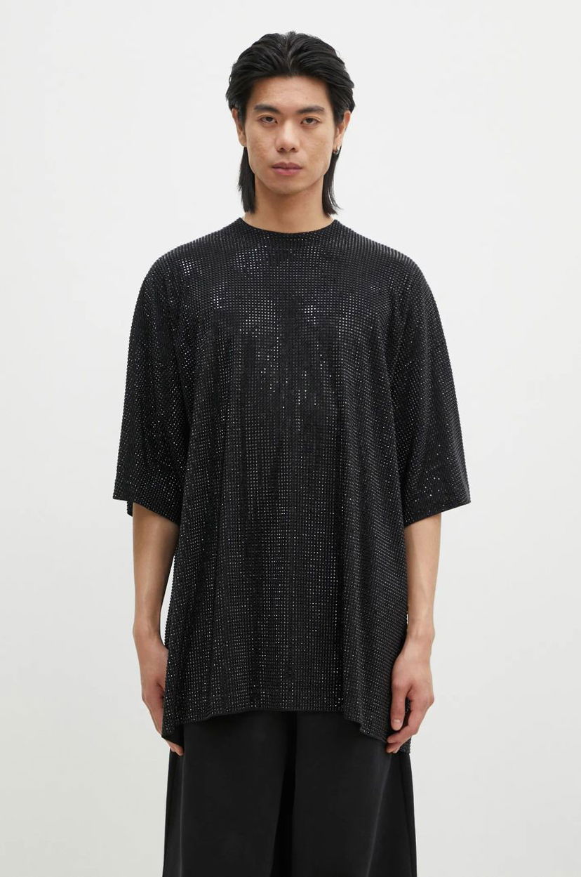 Majica kratkih rukava VETEMENTS Iced-Out Oversized T-Shirt Crna | UA66TR900B