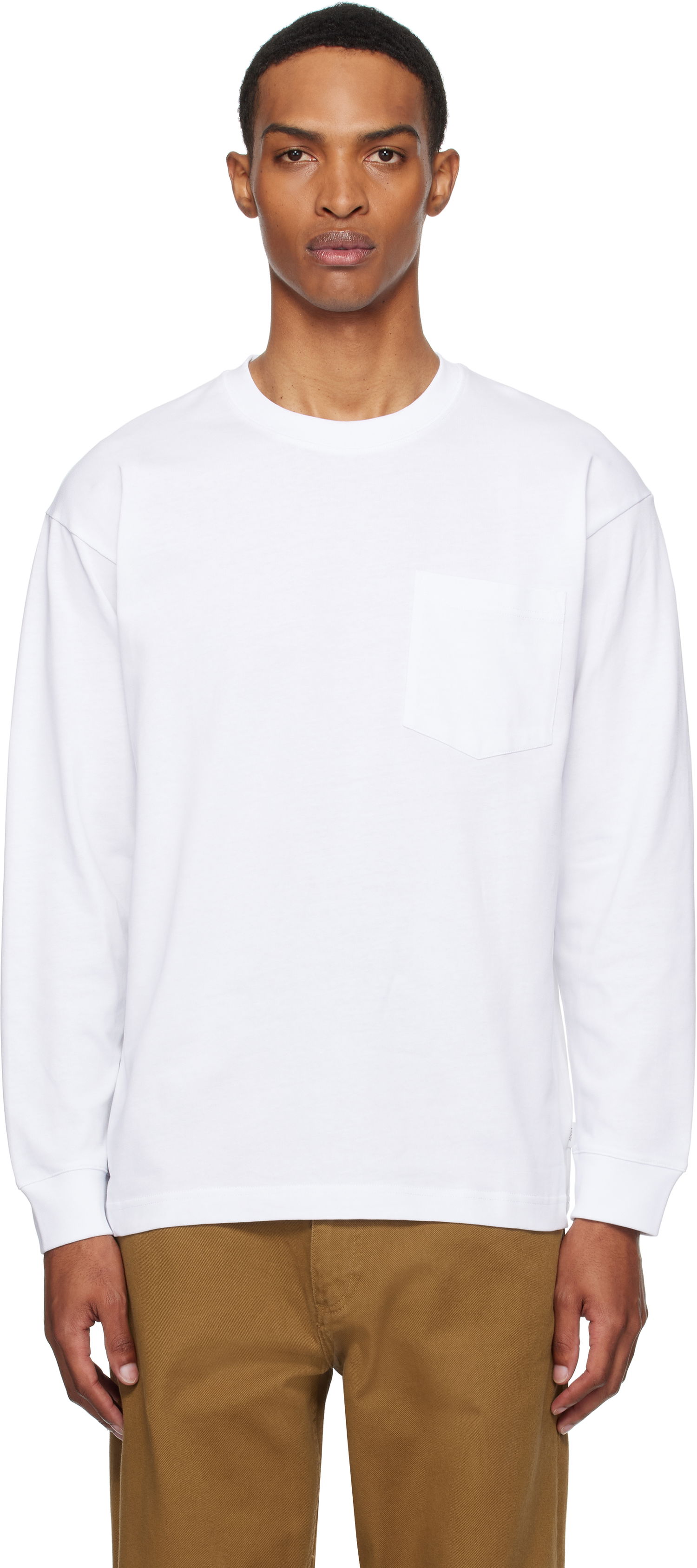 Majica kratkih rukava NORSE PROJECTS Norse Standard Heavy Loose Long Sleeve T-Shirt Bijela | N10-0213, 0