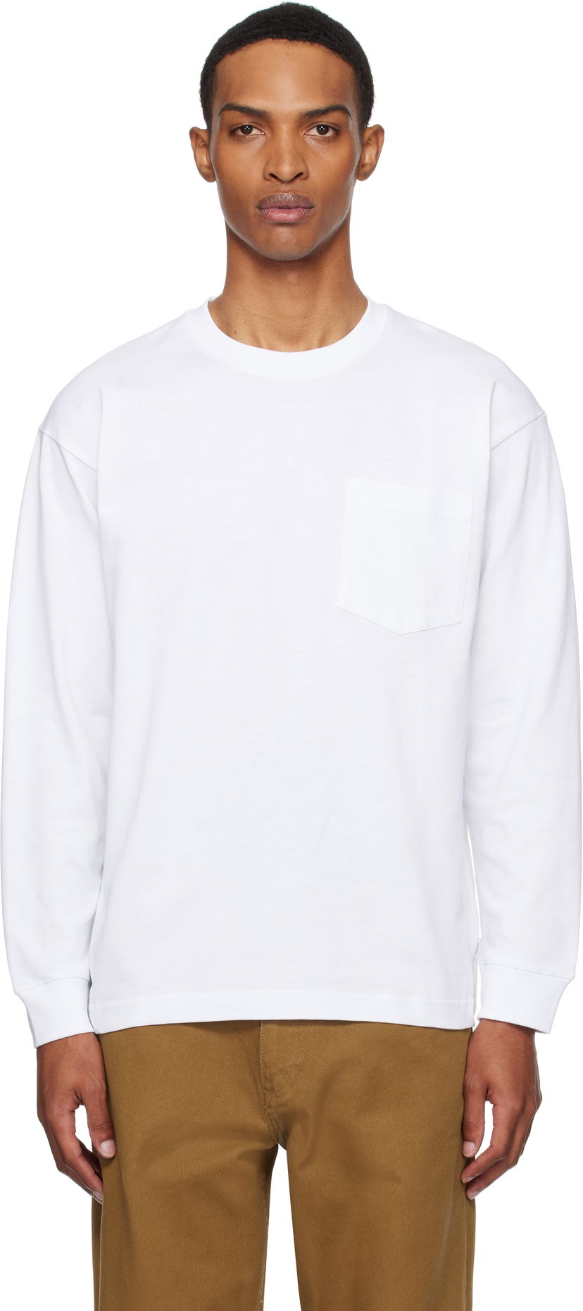 Majica kratkih rukava NORSE PROJECTS Norse Standard Heavy Loose Long Sleeve T-Shirt Bijela | N10-0213