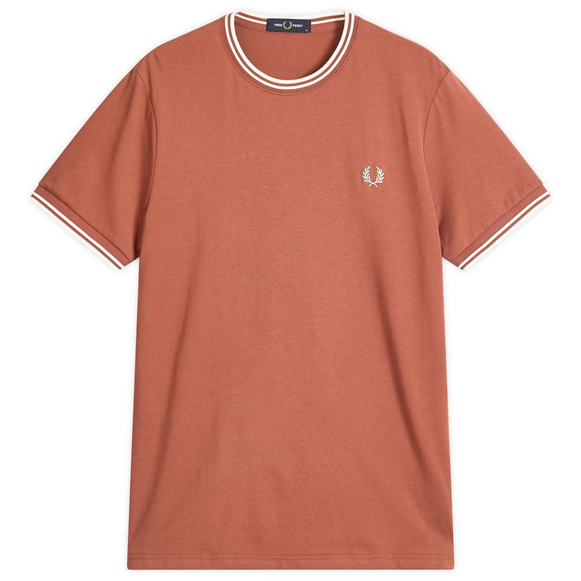 Majica kratkih rukava Fred Perry Twin Tipped T-Shirt, Size Large Smeđa | M1588V-Z51
