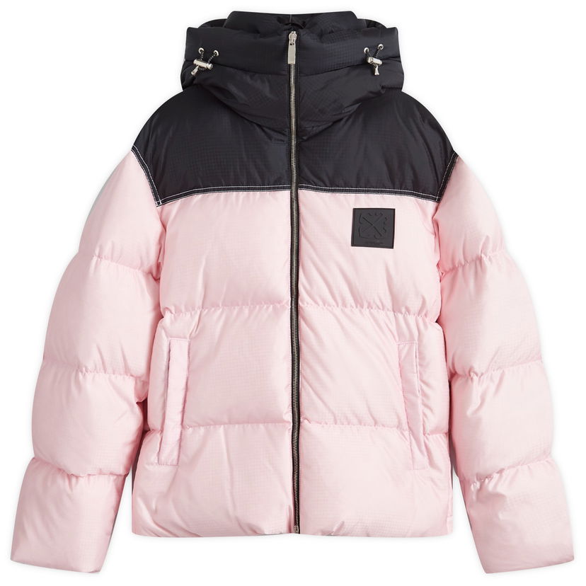 Pernata jakna Off-White Patch Rip Down Puffer Jacket Ružičasta | OWEJ005F24FAB0023010