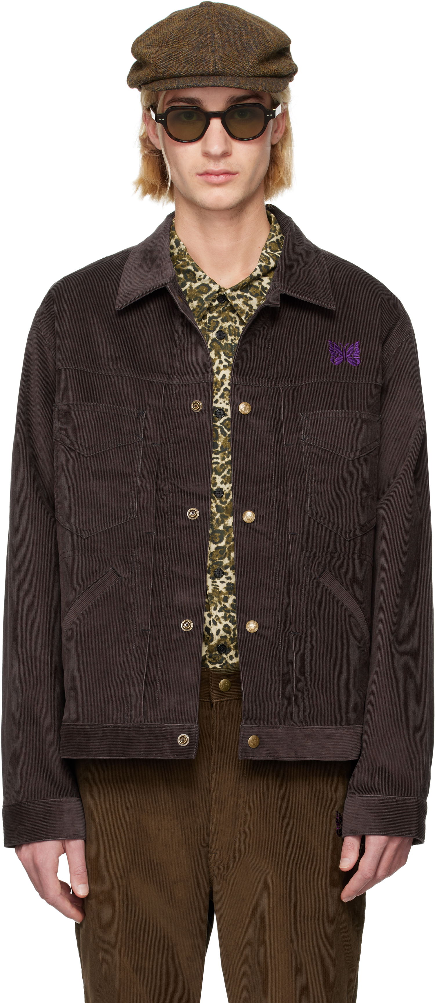 Jakna Needles Penny Jean Jacket Crna | PU216, 0