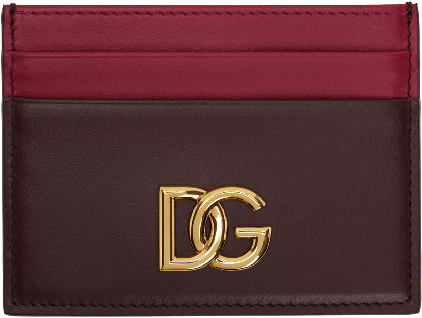 Novčanik Dolce & Gabbana Dolce&Gabbana Calfskin DG Logo Card Holder Smeđa | BI0330 A9M75