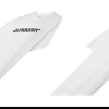 Majica kratkih rukava Burberry Logo Print Oversized T-Shirt Bijela | 8055309, 1