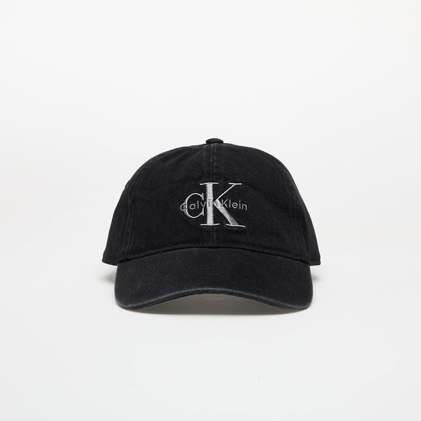 Kapa CALVIN KLEIN Calvin Klein Jeans Monologo Embroidery Cap Crna | LV04G5007G UB1