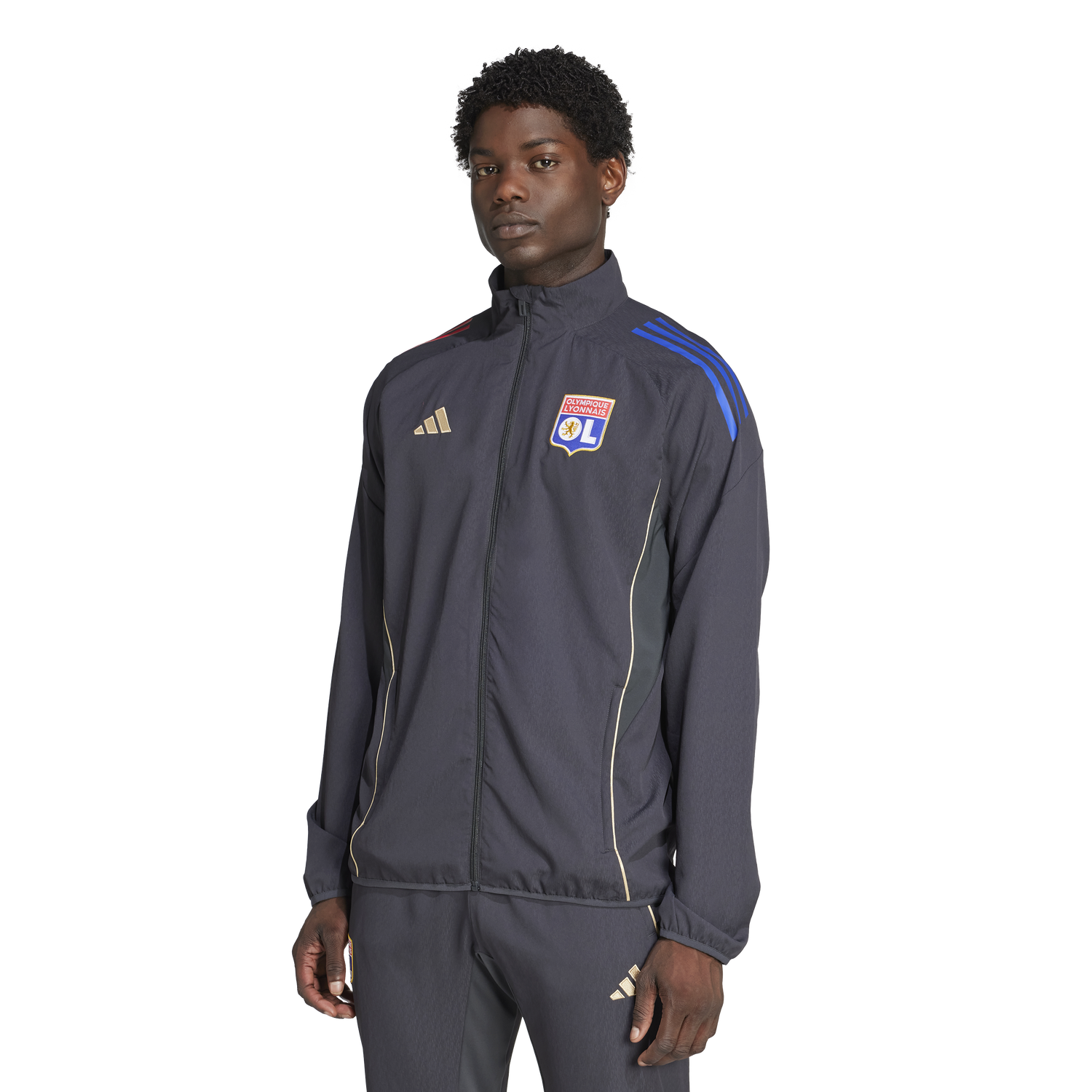 Jakna adidas Originals Olympique Lyonnais Pre-Match Jacket 2025/26 Crna | jl9479, 1