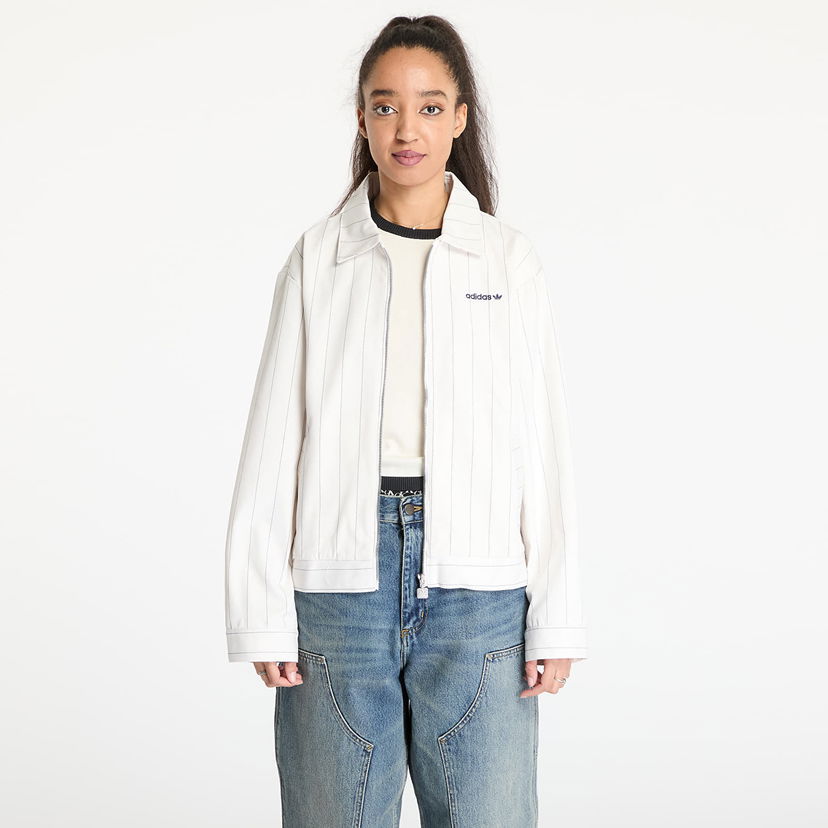 Jakna adidas Originals Pinstripe Harrington Jacket Bijela | JJ3476