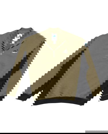 Dukserice adidas Performance Equipment Blocked Half-Zip Pullover Zelena | JX1464, 1