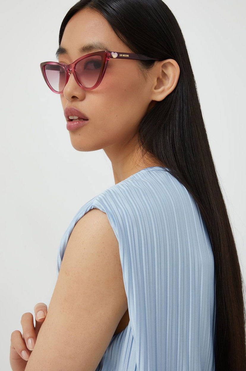 Sunčane naočale Moschino Love Moschino Cat-Eye Sunglasses Crvena | MOL049/S