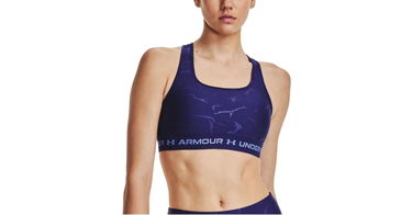 Grudnjak Under Armour UA Crossback Mid Emboss Tamnoplava | 1378815-468, 1