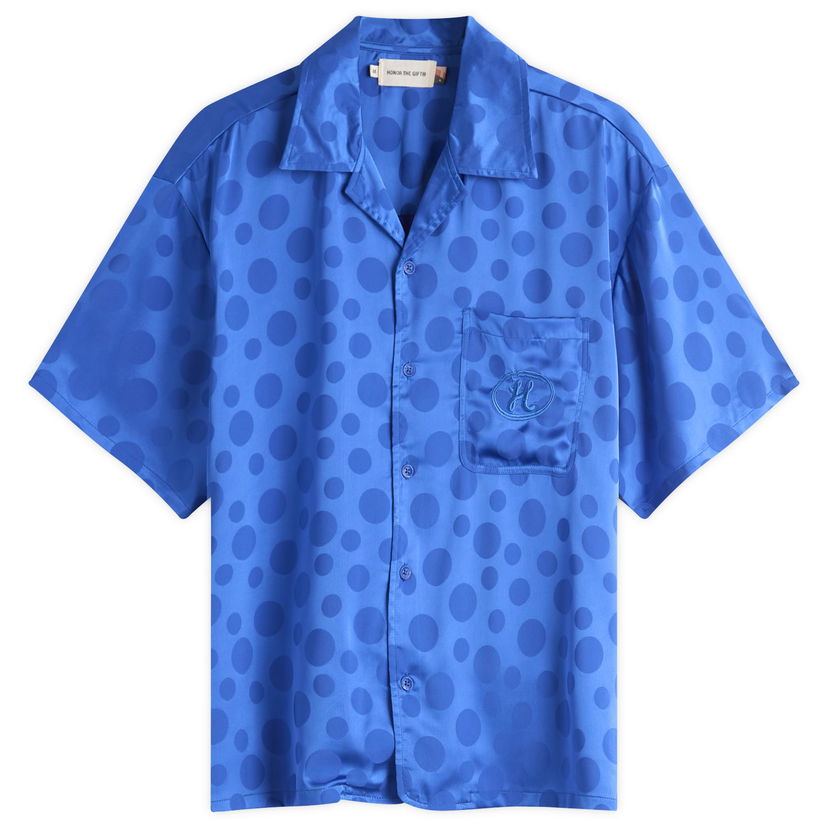 Košulja Honor The Gift Honor the Gift Poka Dot Vacation Shirt, Size Large Plava | HTG250230-BLU