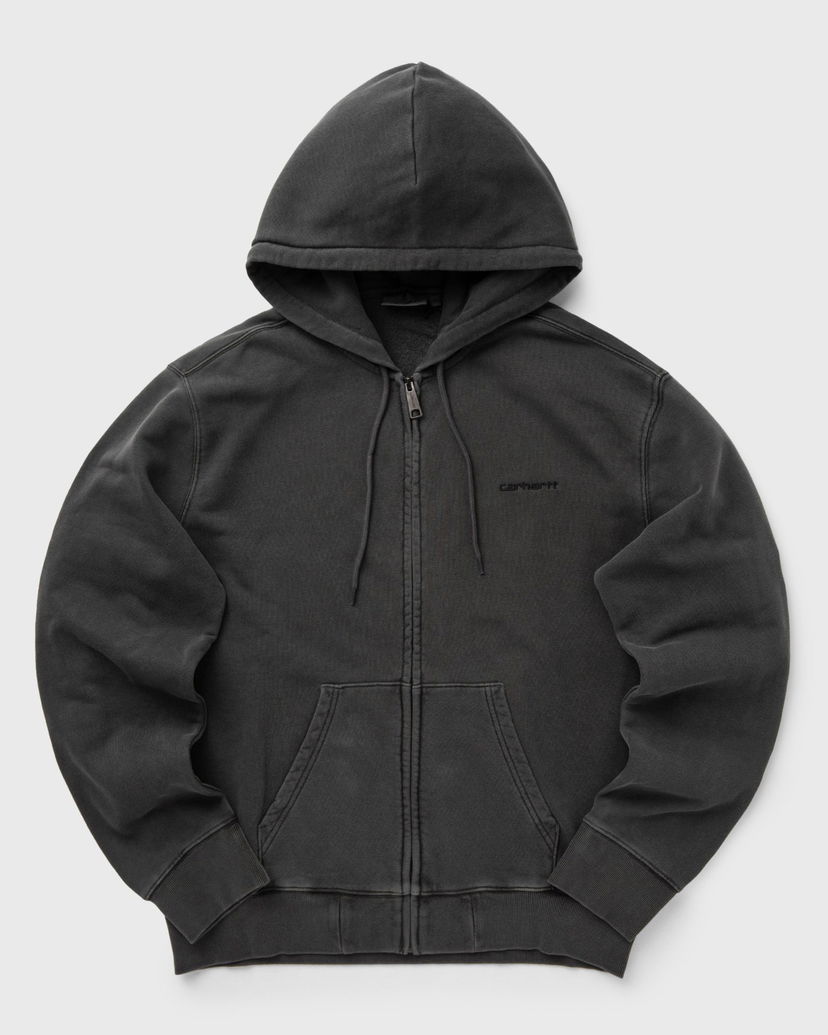 Dukserice Carhartt WIP Hooded Duster Script Jacket Siva | I033619-89.GD